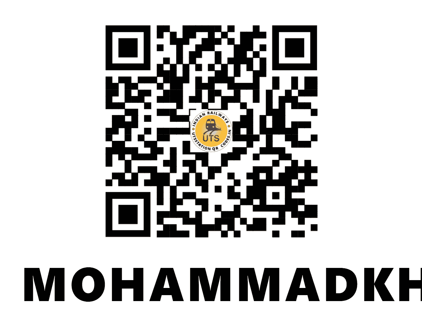 UTS QR Code for MOHAMMADKHERA - MQE - WR (MADHYA PRADESH)